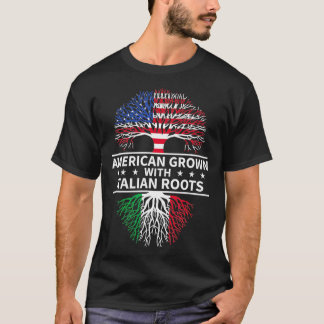 T-shirt Racines italiennes américaines cultivées Italie