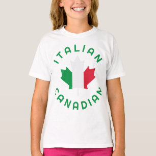 T-shirt Racines italiennes canadiennes
