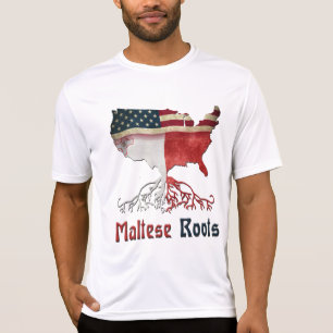 T-shirt Racines maltaises américaines