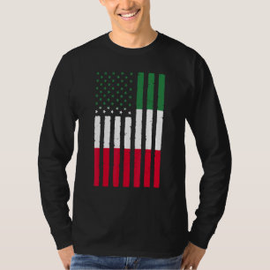 T-shirt Racines Mexique Drapeau États-Unis Patrimoine Demi