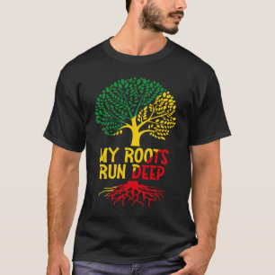 T-shirt Racines noires afro-américaines Mois de l'histoire