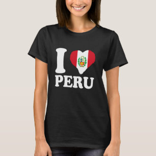 T-shirt Racines péruviennes Fierté péruvienne Drapeau péru