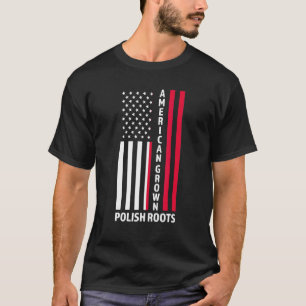 T-shirt Racines polonaises de culture américaine Pologne