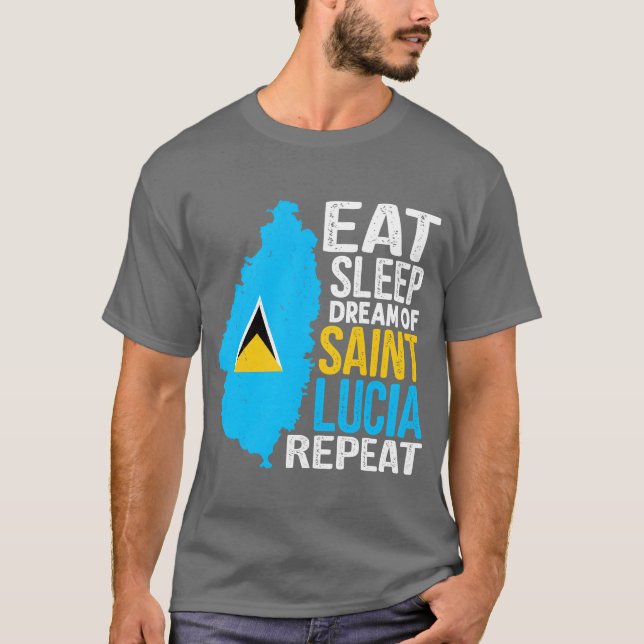 T-shirt Racines Saint-Luciennes Fierté Lucienne Conception (Devant)