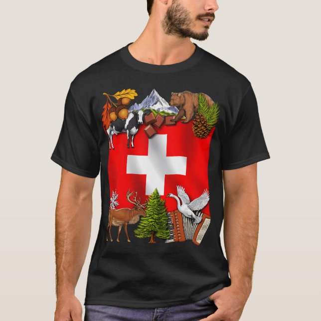 T-shirt Racines suisses (Devant)