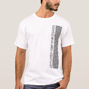 T-shirt Racing À damiers Drapeau Messieurs Démarrez vos mo