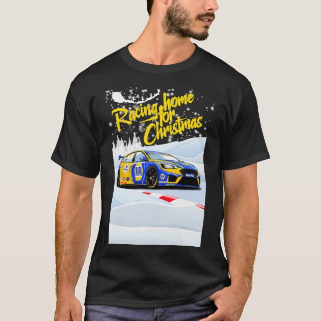 T-shirt Racing Home For Christmas (Sutton) (Devant)