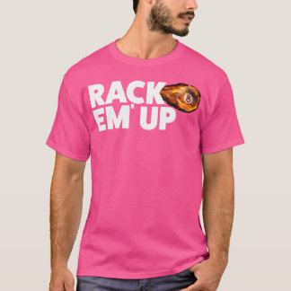 T-shirt Rack Em Up Flamant Huit Billard Ball