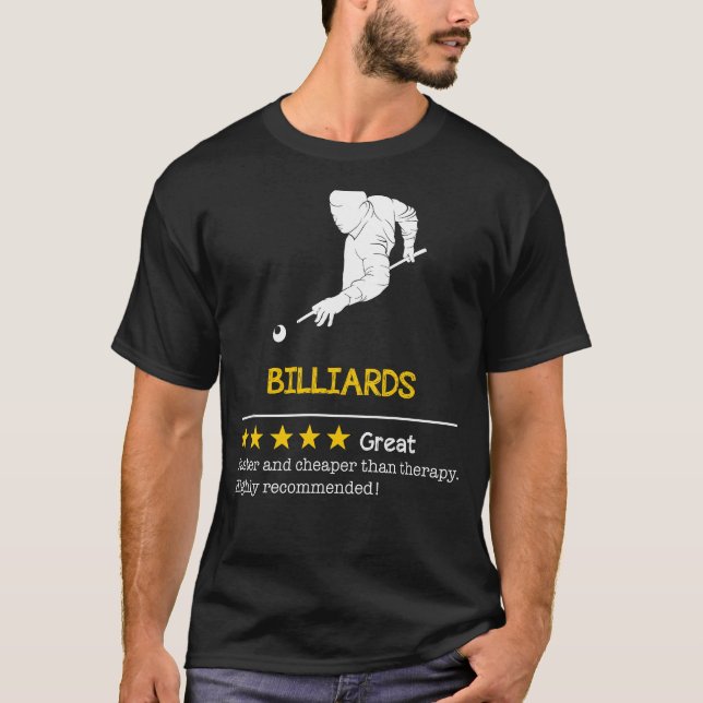 T-shirt Rack Up Joy avec Billard : moins cher, plus rapide (Devant)