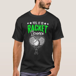 T-shirt Racket Science Pelouse Humour De Tennis Pour Racke
