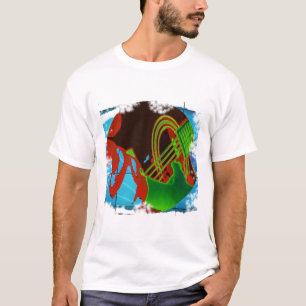 T-shirt raclement au néon