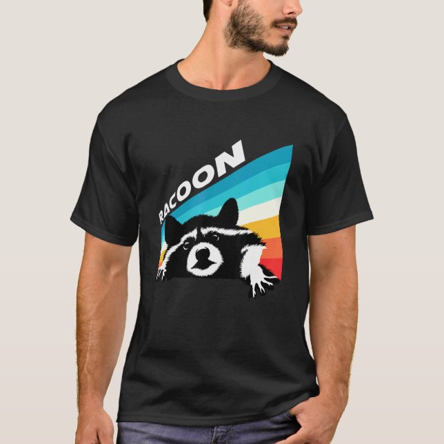 T-shirt Racon homme vintage (Devant)