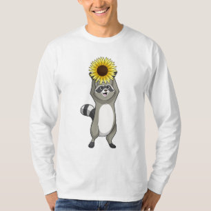 T-shirt Racoon avec tournesol