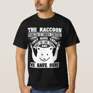 T-shirt Racoon ordures panda voleur de chat rue