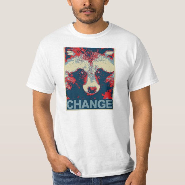 T-shirt Racoon pour prezident (Devant)