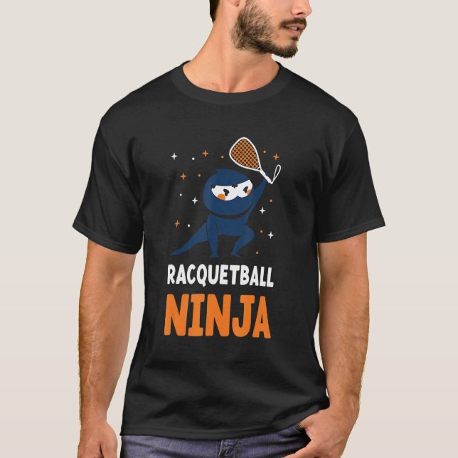 T-shirt Racquetball Joueur Racquetball Squad Paddleball (Devant)