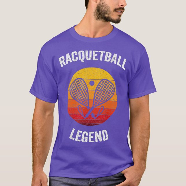 T-shirt Racquetball Legend Tennis Vintage Racquet Ball (Devant)