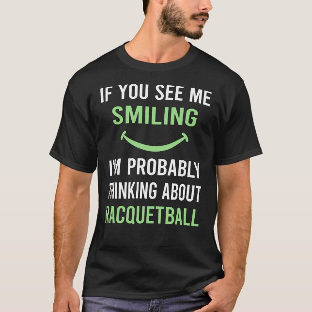 T-shirt Racquetball souriant (Devant)