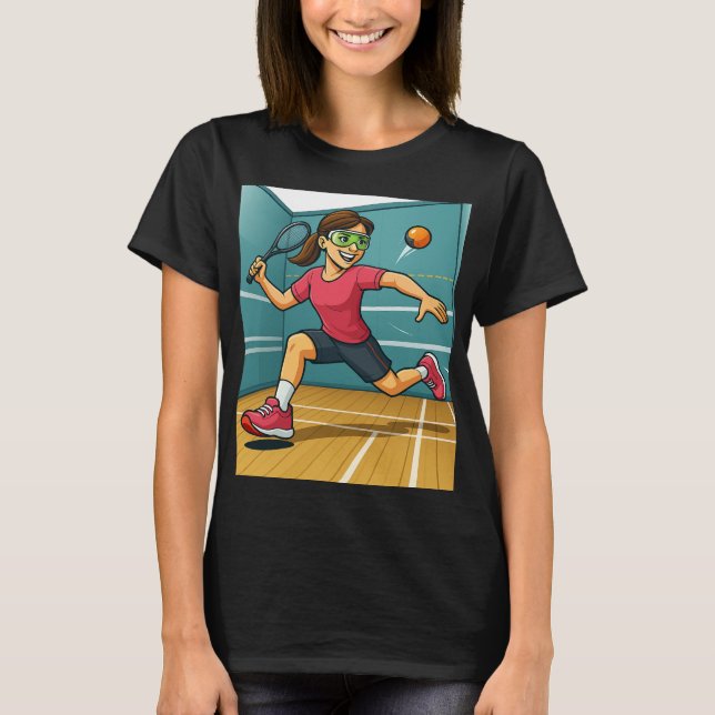 T-shirt Racquetball Woman (Devant)