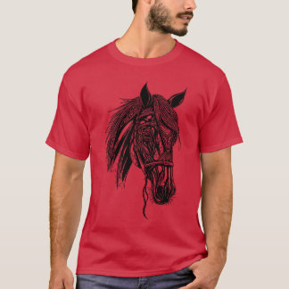 T-shirt Racy Stallion Horse Dressage Cheval Fer équestre