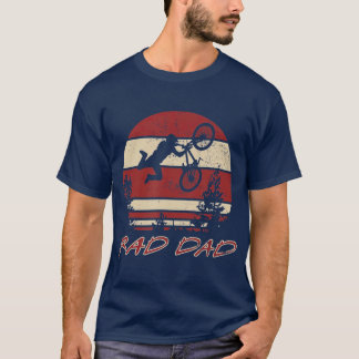 T-shirt RAD DAD Racing Retro Vintage 80s BMX Vélo
