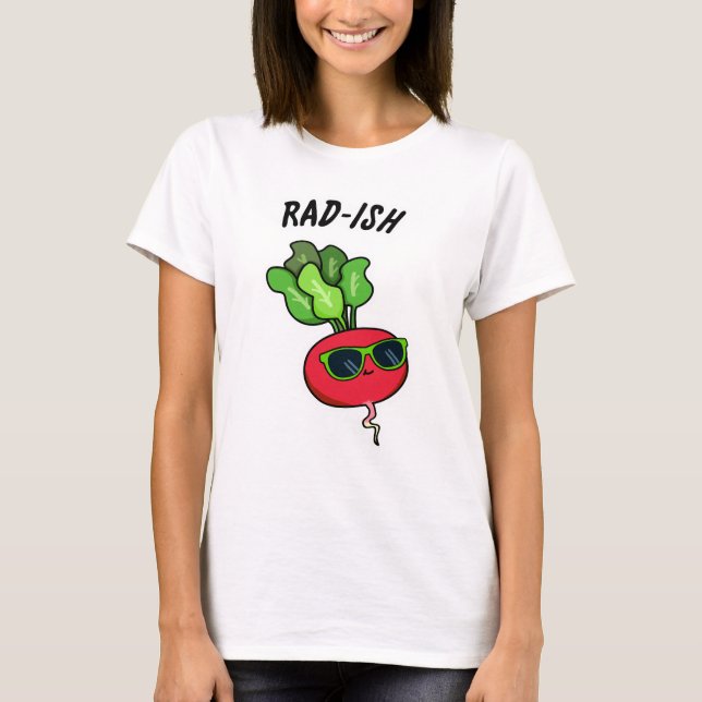 T-shirt Rad-ish Funny Vegetable Radish Pun (Devant)