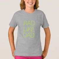 Rad Like Papa néon vert minimaliste typographie mi