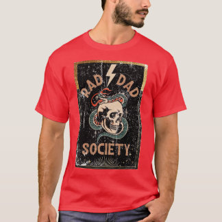 T-shirt Rad Papa Société Cool Papa Club papa Fête des père