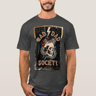 T-shirt Rad Papa Société Cool Papa Club papa Fête des père