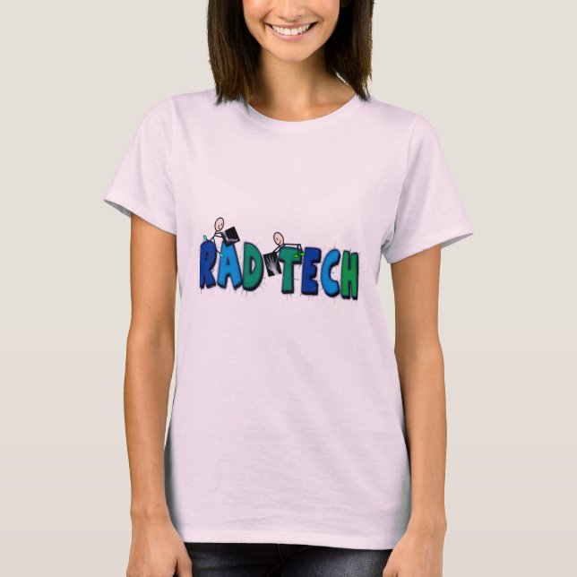 T-shirt Rad Tech avec conception Personnages en allumettes (Devant)