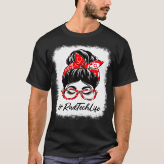 T-shirt Rad Tech Bleached Messy Bun Jour d'appréciation po