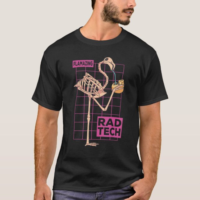 T-shirt Rad Tech X Ray Tech Flamazing Flamingo Radiographe (Devant)