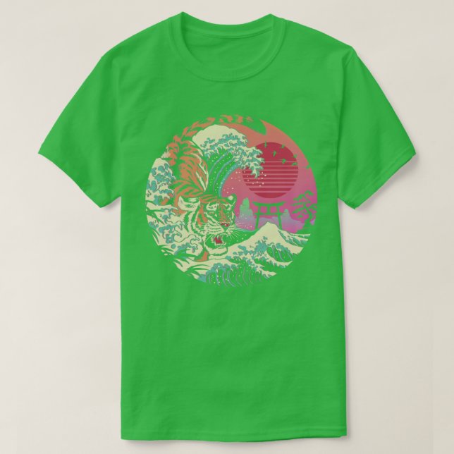 T-shirt Rad Tiger Wave (Design devant)