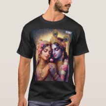 Radha Krishna Amour Éternel Divin Graphique Spirit