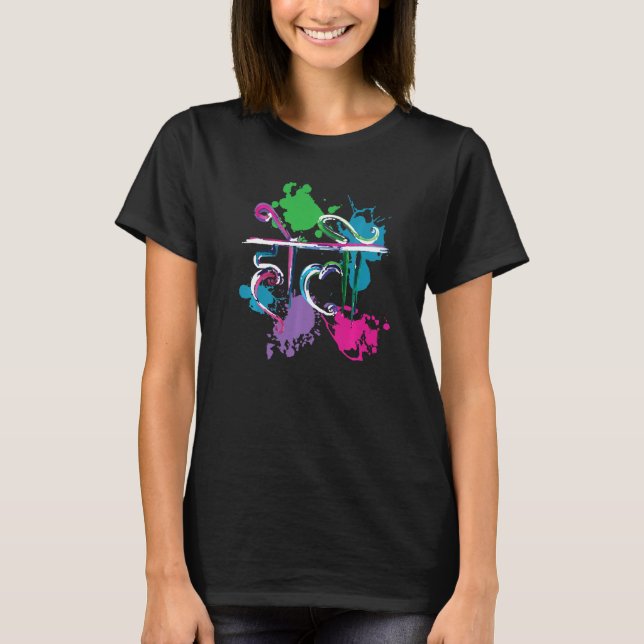 T-shirt Radha Krishna Hinduism Holi Festiva, bouddhiste hi (Devant)