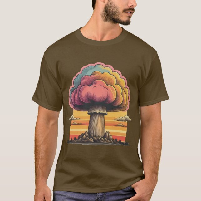 T-shirt Radiance nuageuse du champignon (Devant)