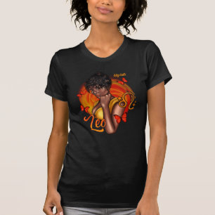 T-shirt Radiant Black Leo Diva avec une confiance féroce