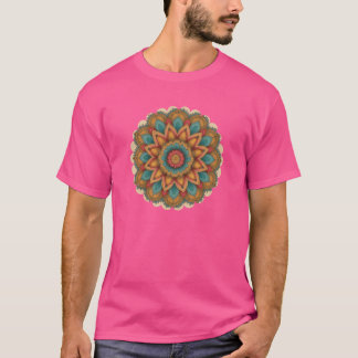 T-shirt Radiant Mandala Boho Style Design