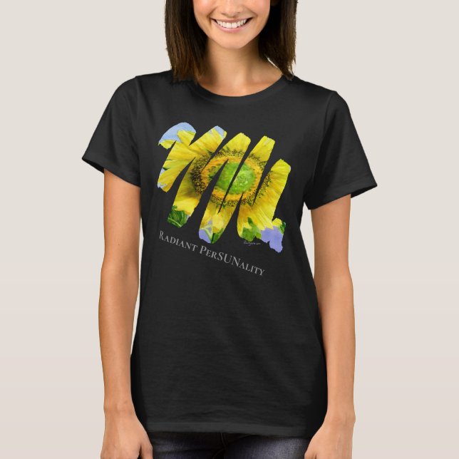 T-shirt Radiant PerSUNality Tournesol Vêtements Art foncé (Devant)
