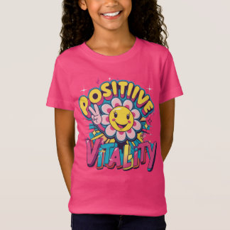 T-Shirt Radiant Positivity fille tendance
