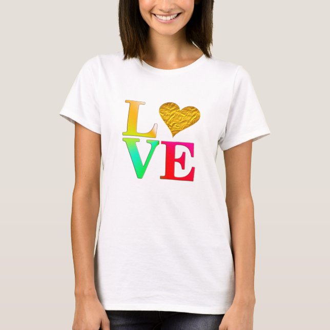 T-shirt Radiant Valentine's Day Tee : Showcase Your Love" (Devant)
