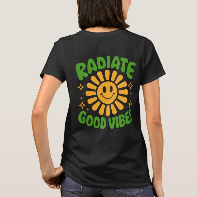 T-shirt Radiate Good Vibes - Sunshine Smiley (Dos)