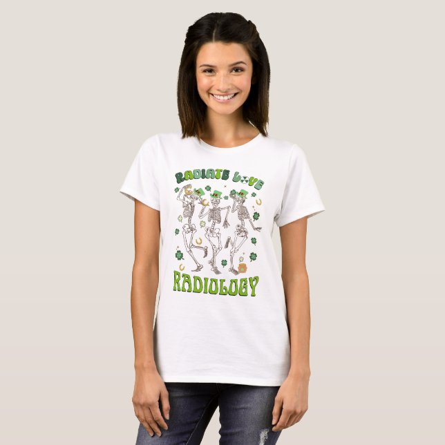 T-shirt Radiate Love Radiology Patricks Day Funny Rad Tech (Devant entier)