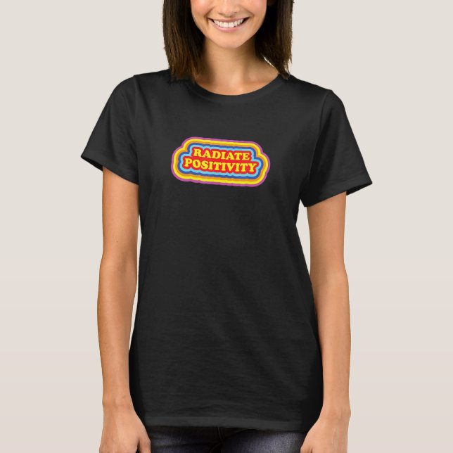 T-shirt Radiate Positivity Y2k Kidcore esthétique 2000 (Devant)