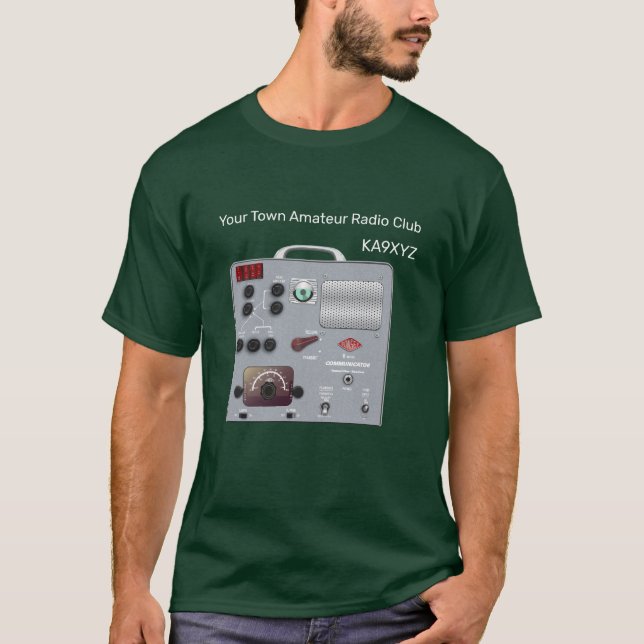 T-shirt Radiateur à jambe de transmetteur Gonset Communica (Devant)