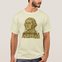 T-shirt radical américain de George Washington