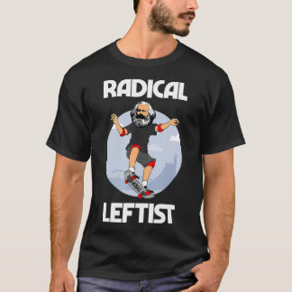 T-shirt Radical Karl Marx Skateboard Leftist Funny