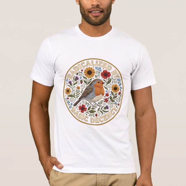 T-shirt Radicalisé par la décence élémentaire - Conception (Devant)