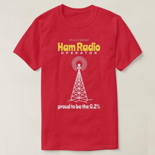 T-shirt radio amateur - 1 (Design devant)