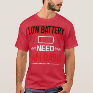 T-shirt Radio amateur de jambon basse batterie